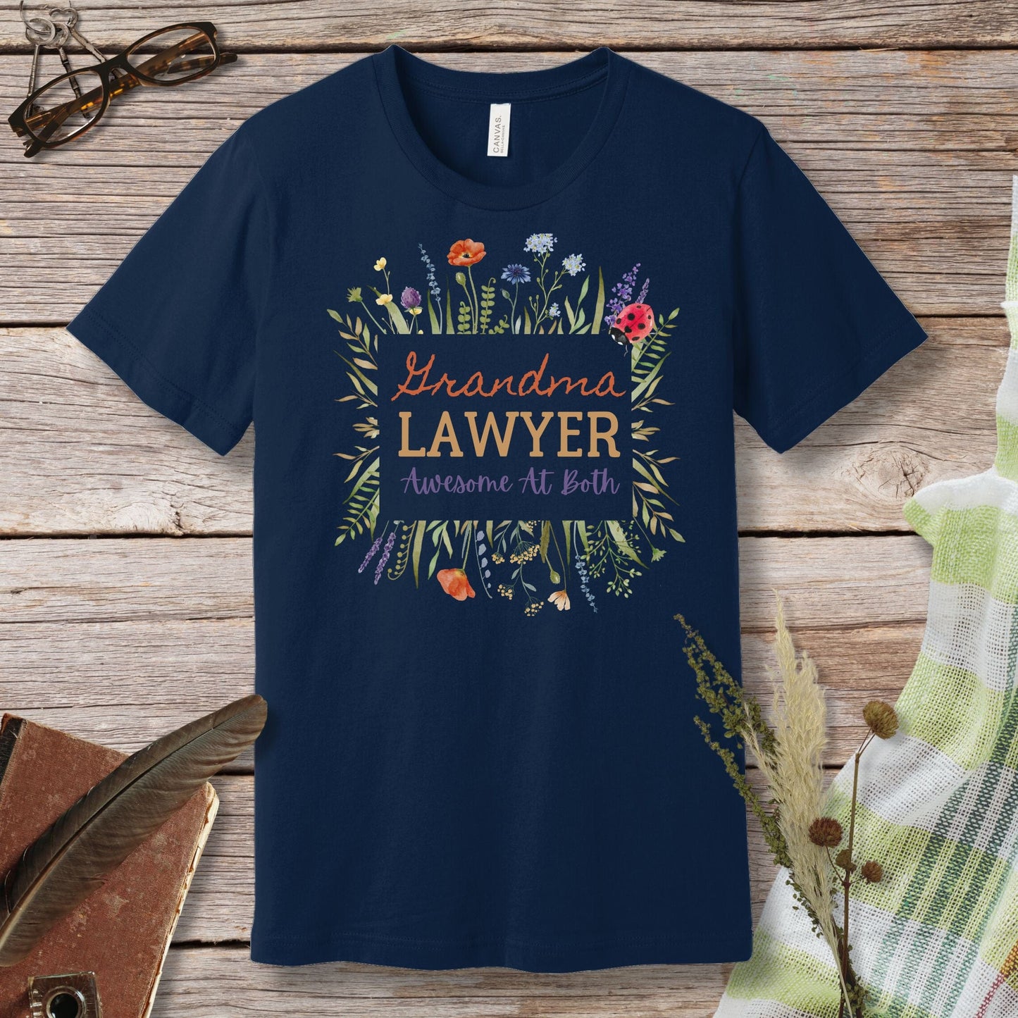 a t - shirt with the words grandma's lawyer on it