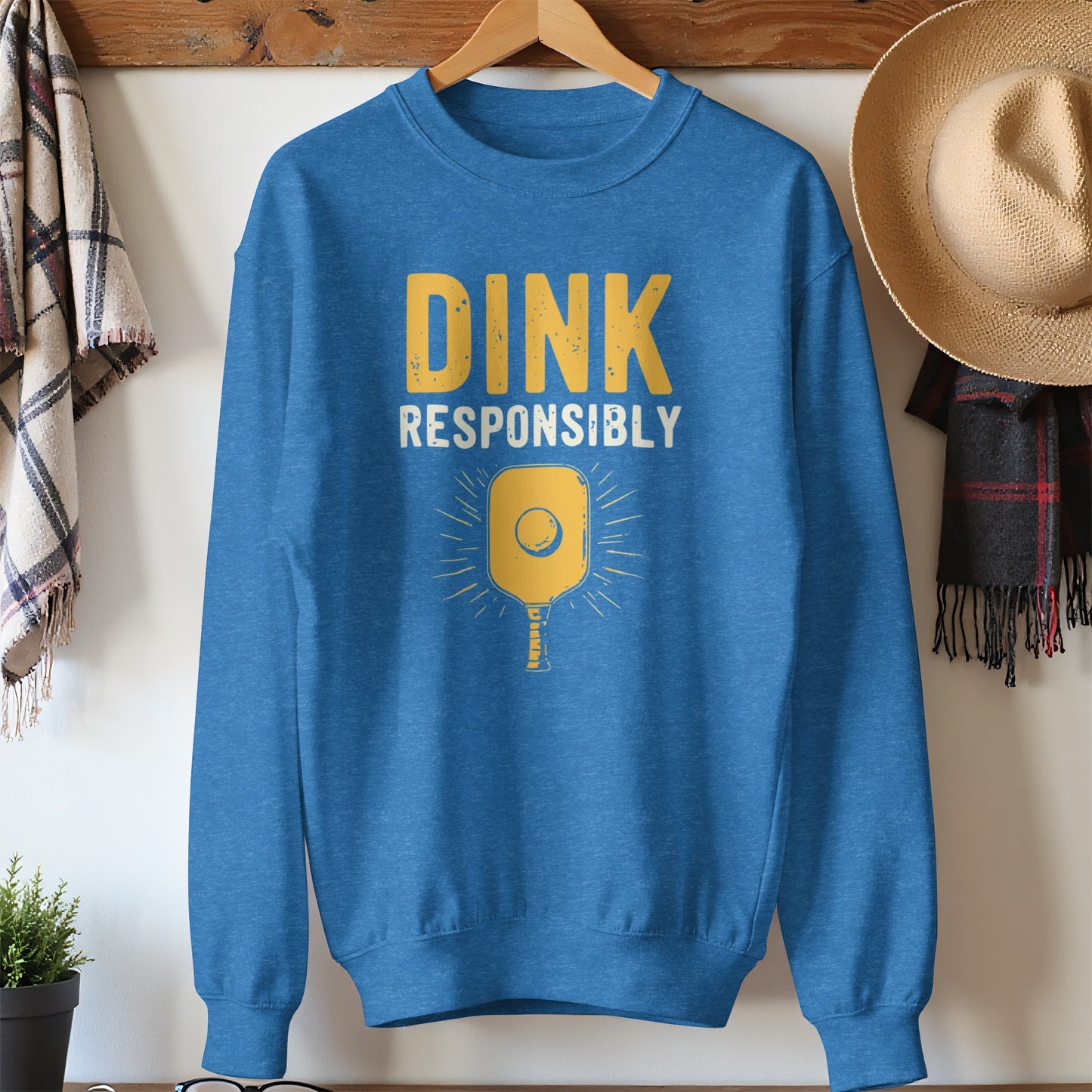 Dink Responsibly Blue Sweatshirt Perfect for Casual product