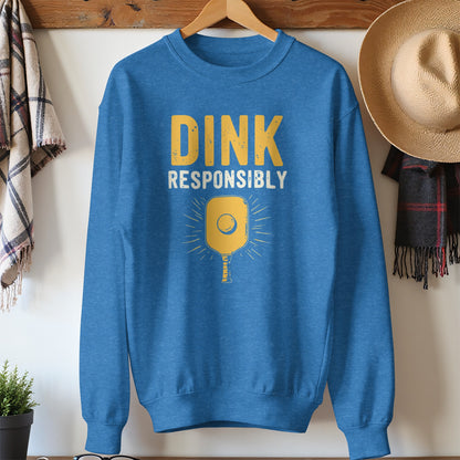 Dink Responsibly Blue Sweatshirt Perfect for Casual product