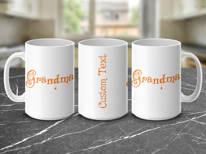 Grandma with Spider Web and Spider Design Mug