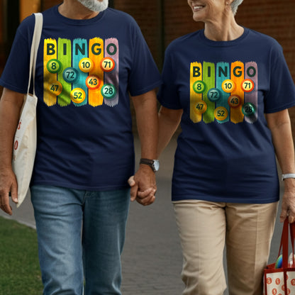 Colorful Bingo Numbers Graphic Design T-Shirt product