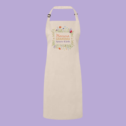 Personalized Momma Grandma Awesome at Both Sustainable Apron